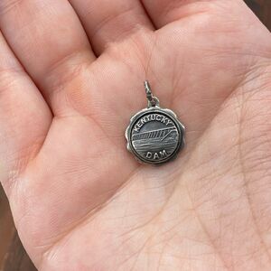 Vintage Bates & Klinke 925 Sterling Silver "Kentucky Dam" Pendant Bracelet Charm